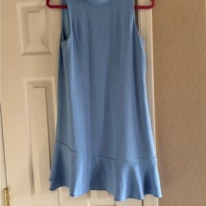 Charles Henry Light Blue Sleeveless Dress